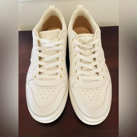 Unisex Fashionable Vionic Elise Leather Lace Up Sneakers - White Size 11 - Picture 2 of 12